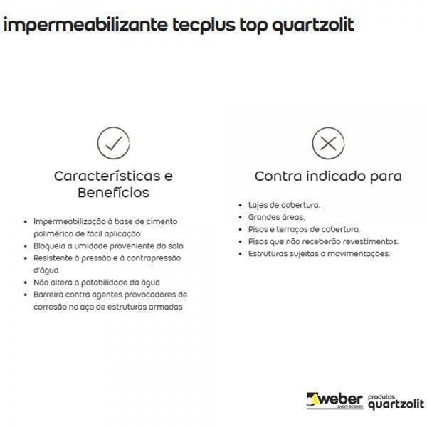 QUARTZOLIT IMPERMEABILIZANTE TECPLUS TOP 18KG