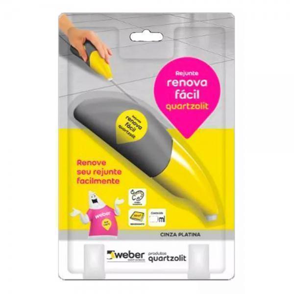 RENOVA FACIL QUARTZOLIT 120ML - CINZA PLATINA