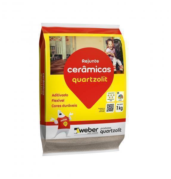 REJUNTE QUARTZOLIT FLEXÍVEL PARA CERÂMICA BEGE 1 KG