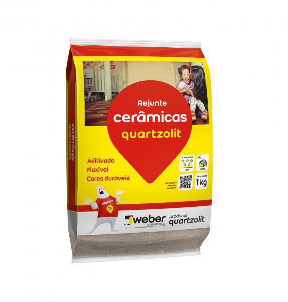 REJUNTE QUARTZOLIT FLEXÍVEL MARROM TABACO PARA CERÂMICA 1KG