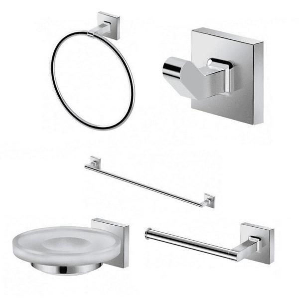 Kit Acessórios para Banheiro Incepa Suite 5 Peças