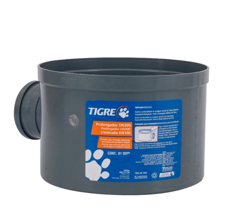 TIGRE PROLONGADOR DN300 C/ 1 ENT DN100