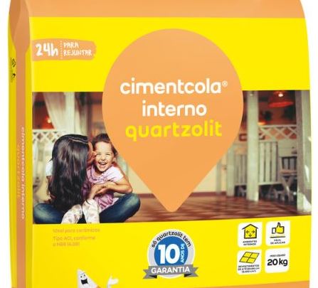 ARGAMASSA CIMENTCOLA QUARTZOLIT INTERNO AC1 20KG