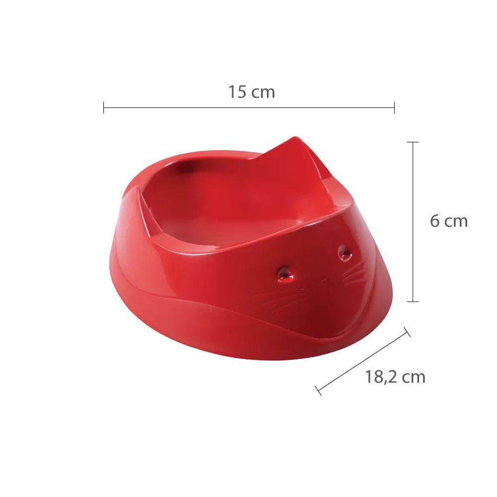 Comedouro p/ Gatos Focinho 200ml PET/CMGF*VMP Astra