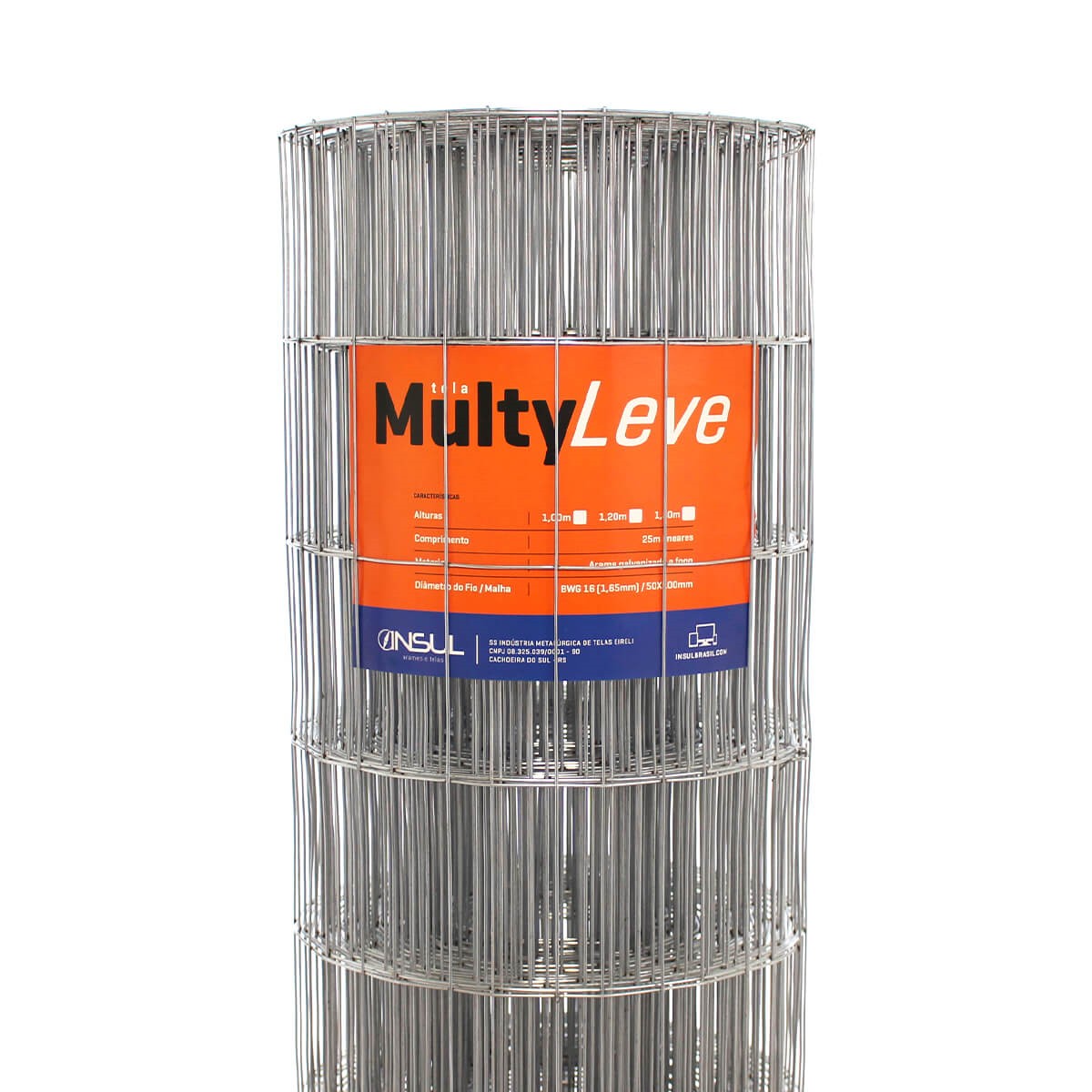 Tela Soldada Multy Leve 5X10 - 1,65 mm - 1,50 m altura MYLV1525
