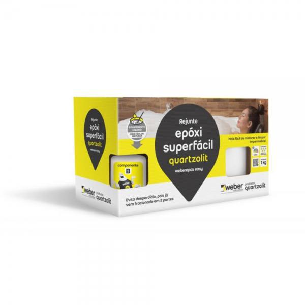 REJUNTE EPOXI SUPERFACIL QUARTZOLIT 1KG BRANCO