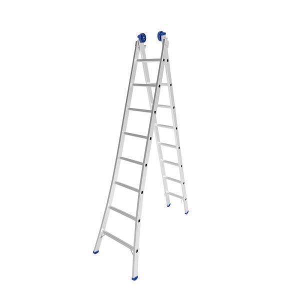 Escada extensiva multifuncional 2X8 4,5m 5204 Mor