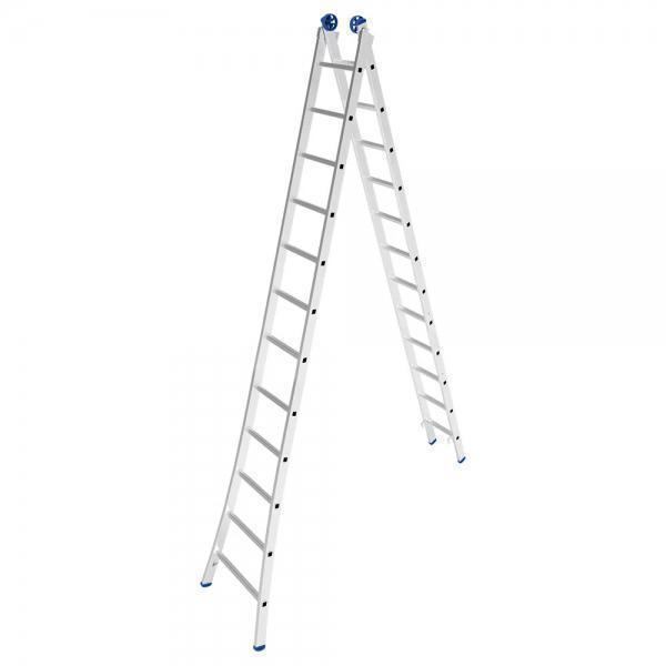 MOR ESCADA EXTENSIVA 2X12 24 DEGRAUS CAPACIDADE 150 KG 59 CM X 13,5 CM X 365 CM